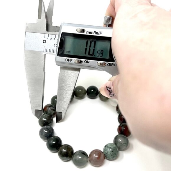 Afphan Blood Stone Bracelet Jewelry crystal beaded accessories handmade boho NEW - Picture 8 of 9